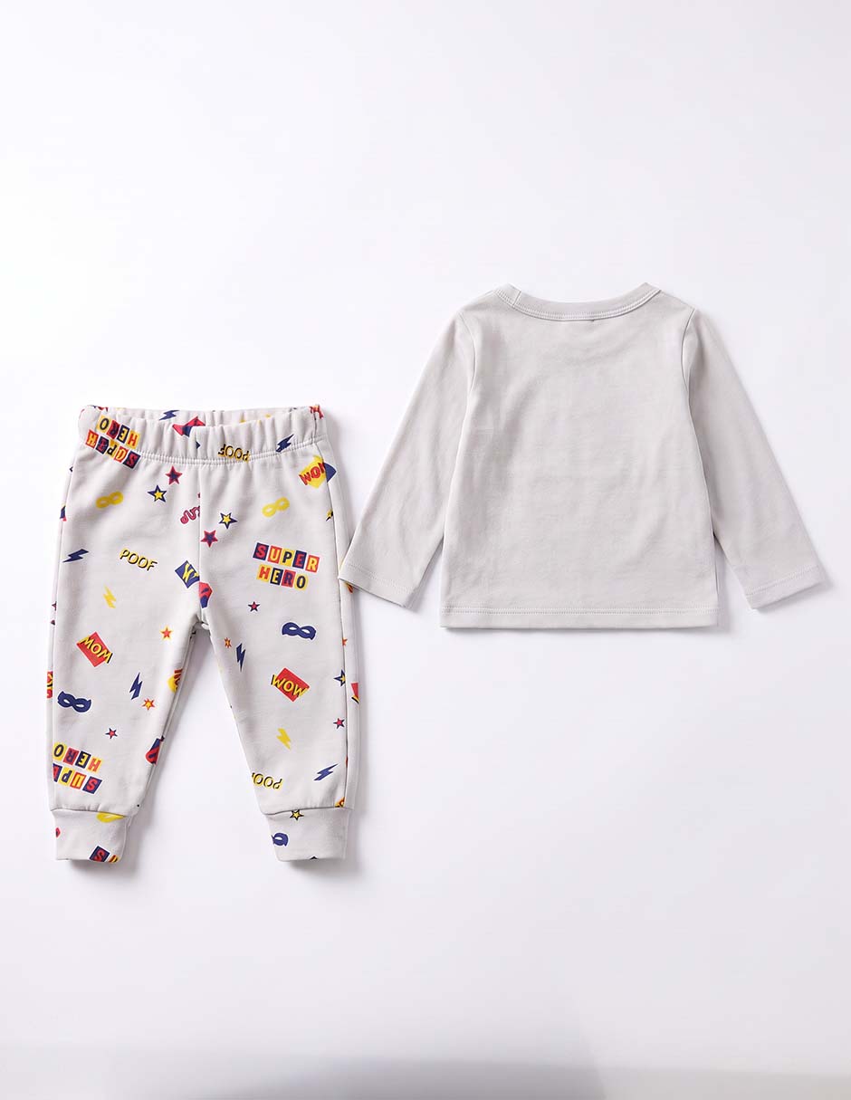 Conjunto optima de algodón para niño 2 piezas