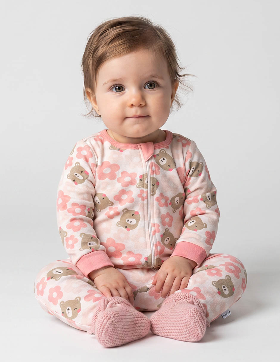 Mameluco de algodón para bebé niña 3