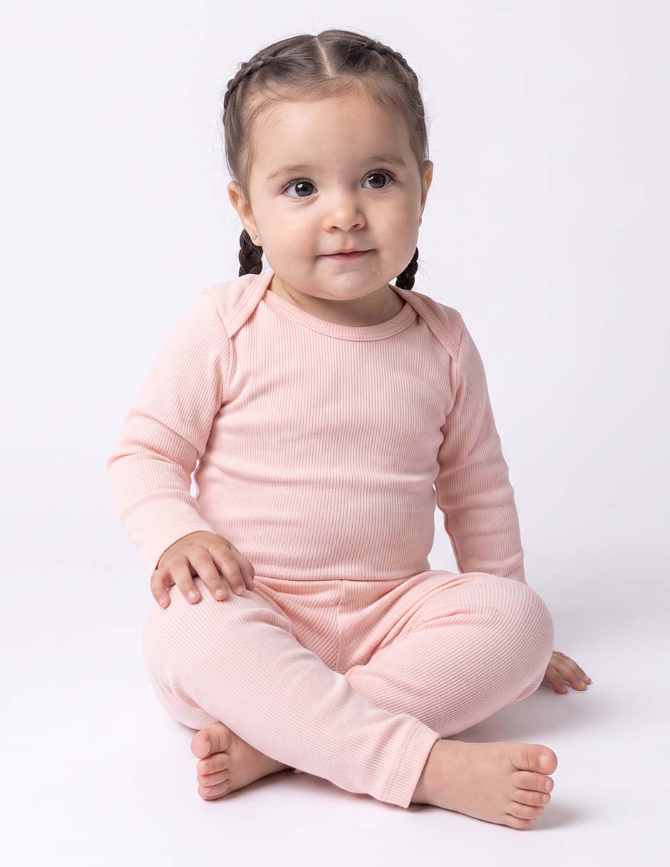 Conjunto casual de algodón para bebé niña