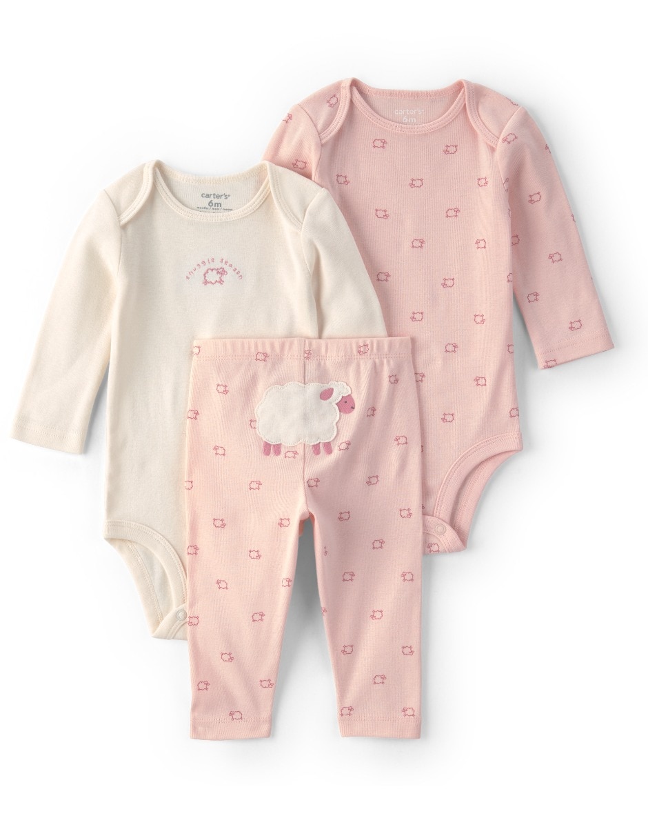 Conjunto casual de algodón para bebé niña Conjunto casual de algodón para bebé niña
