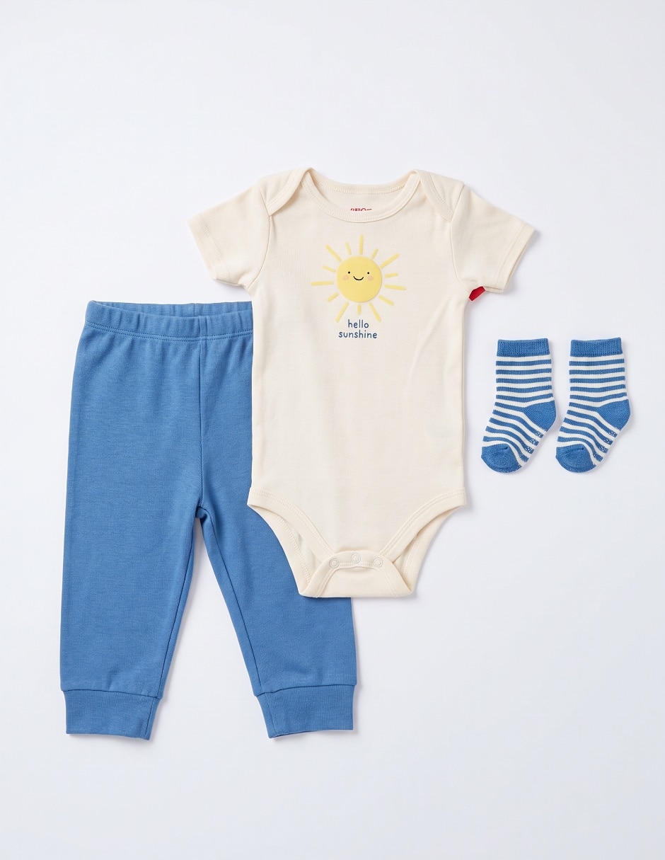 Conjunto casual de algodón para bebé niño 3