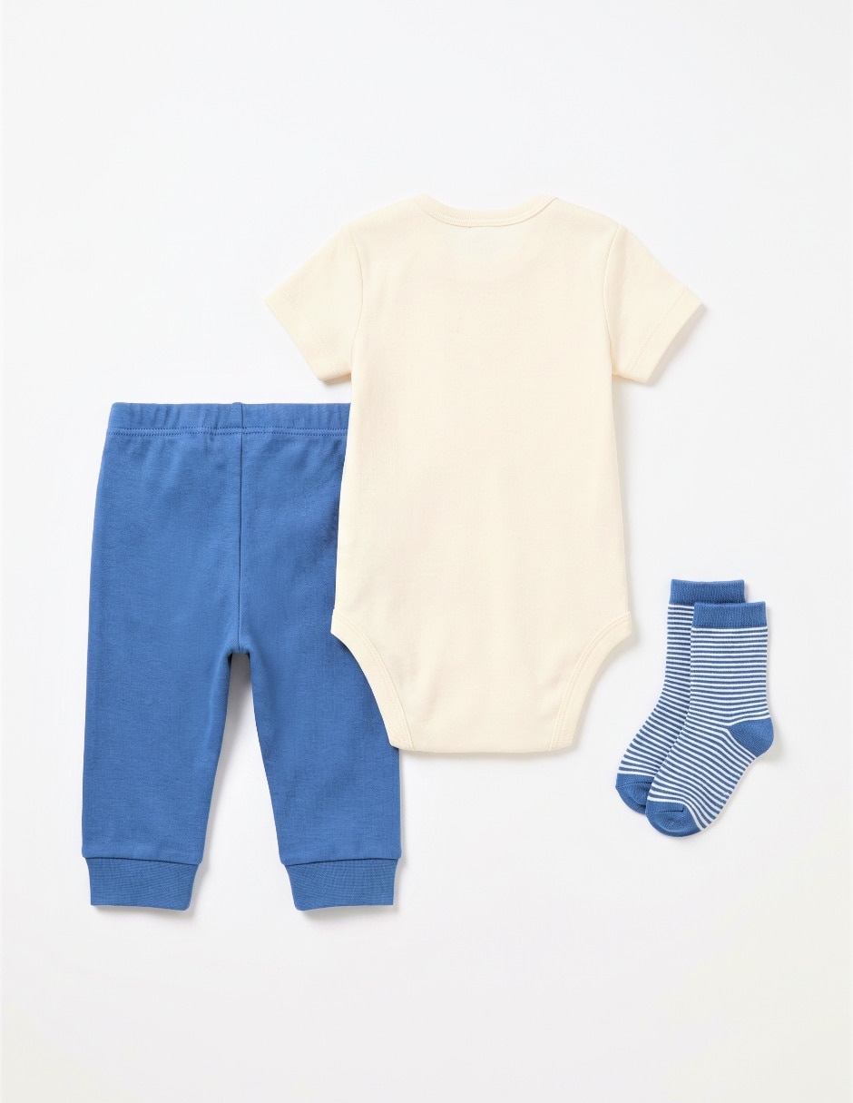 Conjunto casual de algodón para bebé niño 4
