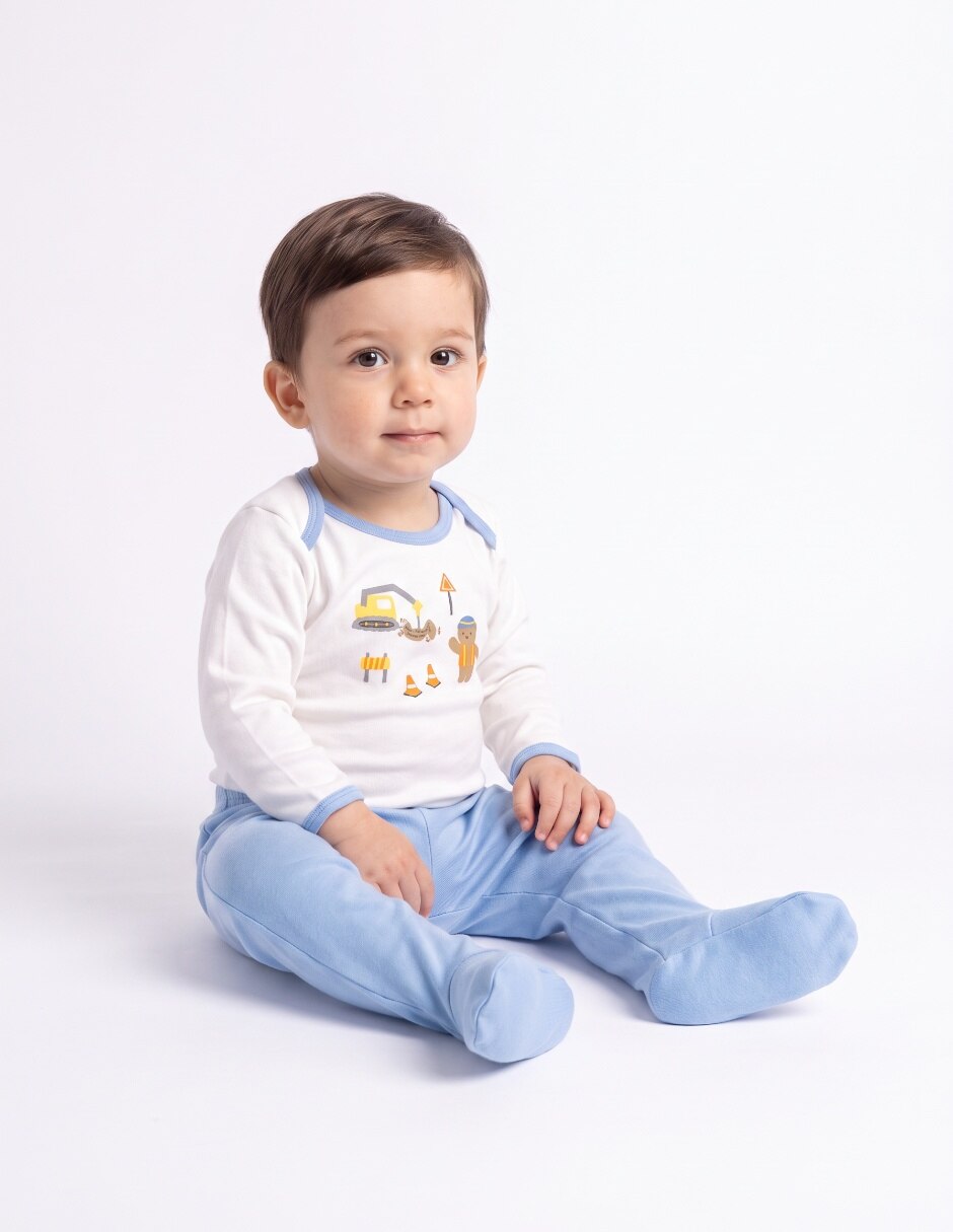 Conjunto casual de algodón para bebé niño Conjunto casual de algodón para bebé niño